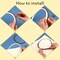4 Pack Embroidery Hoop Ring, Imitated Wood Display Frame Circle and Oval Embroidery Kits with 30 Pieces Large Eye Embroidery Needles, Quilting Hoop and Cross Stitch Supplies for Sewing and Wall Hang